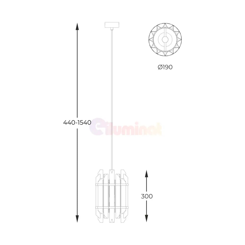 Pendul Cristal Luxury ALEXANDRIA Gold AURIE / CRISTAL Lighting Fixtures