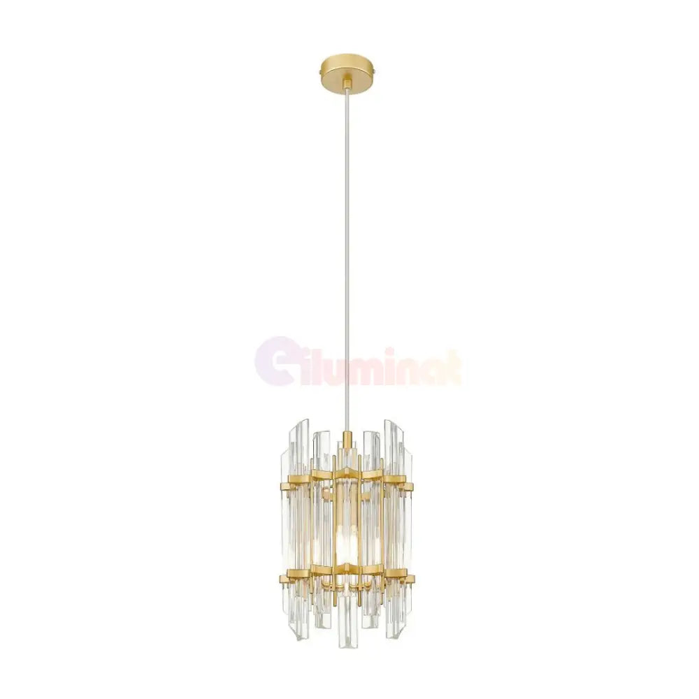 Pendul 1xE14 Gold Brillo AURIE / CRISTAL Lighting Fixtures