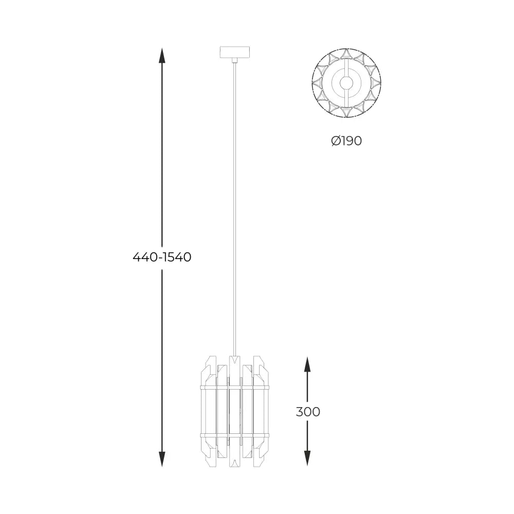 Pendul Cristal Luxury ALEXANDRIA Gold AURIE / CRISTAL Lighting Fixtures