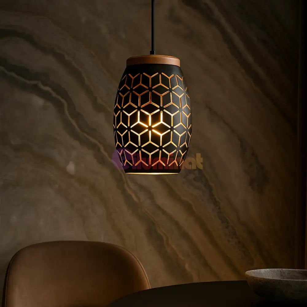 Pendul BIDAR 1x E27 Black NEAGRA / VINTAGE SI RETRO DESIGN Lighting Fixtures