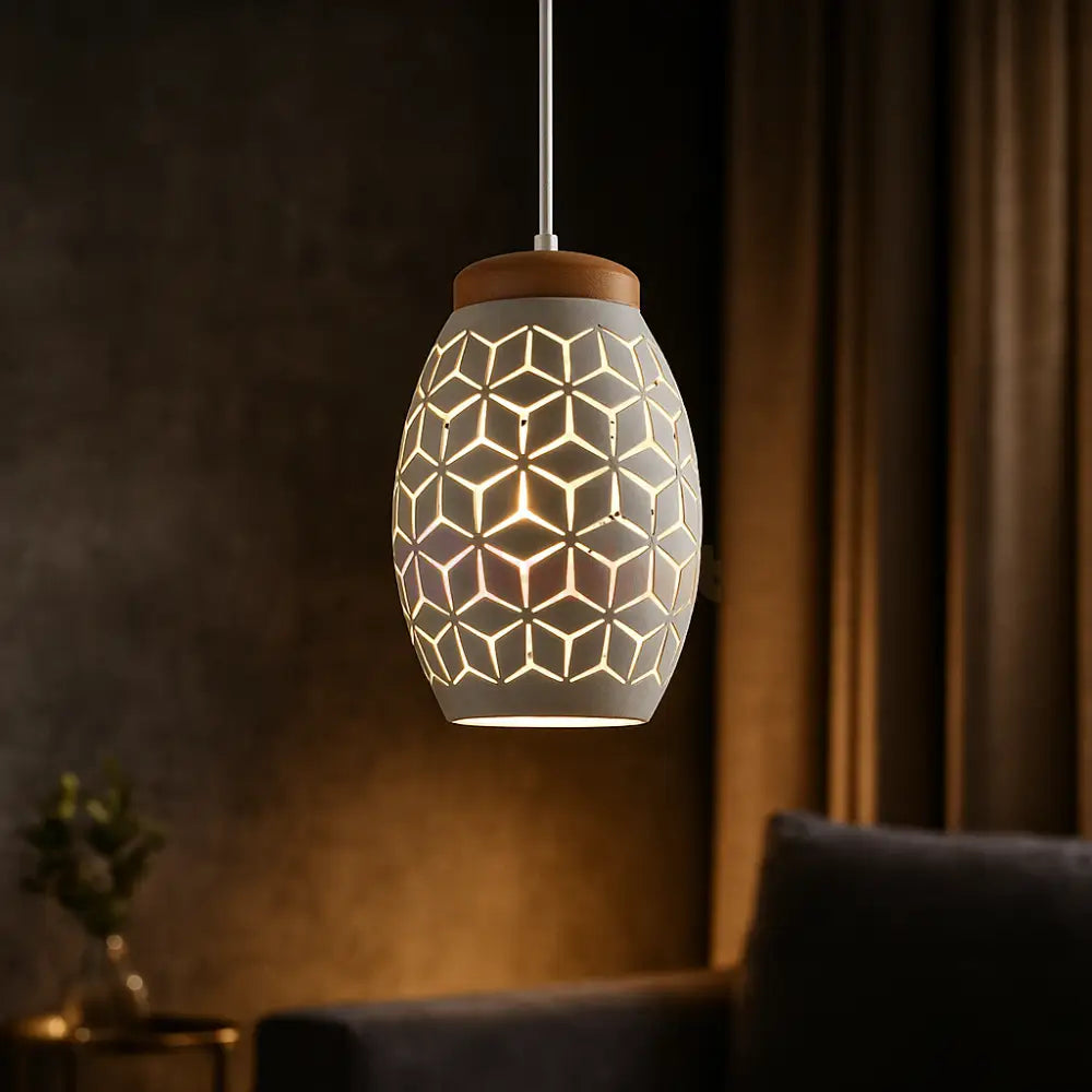 Pendul BIDAR 1xE27 Alb ALBA / VINTAGE SI RETRO DESIGN Lighting Fixtures