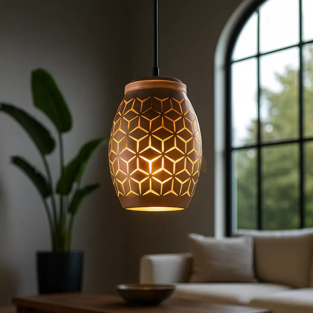 Pendul BIDAR 1xE27 Maro MARO / LUXURY Lighting Fixtures