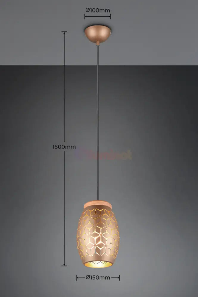 Pendul BIDAR 1xE27 Maro MARO / LUXURY Lighting Fixtures