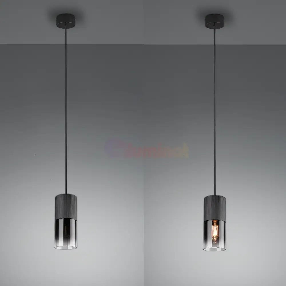 Pendul Fumuriu 1xE27 ROBIN NEAGRA / LUXURY Lighting Fixtures