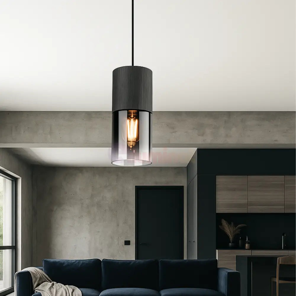 Pendul Fumuriu 1xE27 ROBIN NEAGRA / LUXURY Lighting Fixtures