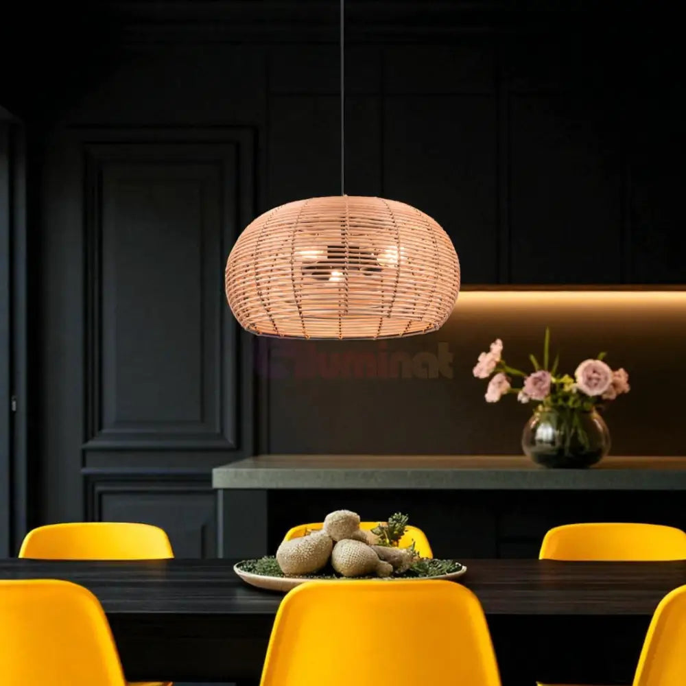 Pendul INGA Wood 3xE27 NEAGRA Lighting Fixtures