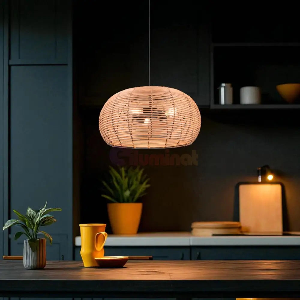 Pendul INGA Wood 3xE27 NEAGRA Lighting Fixtures