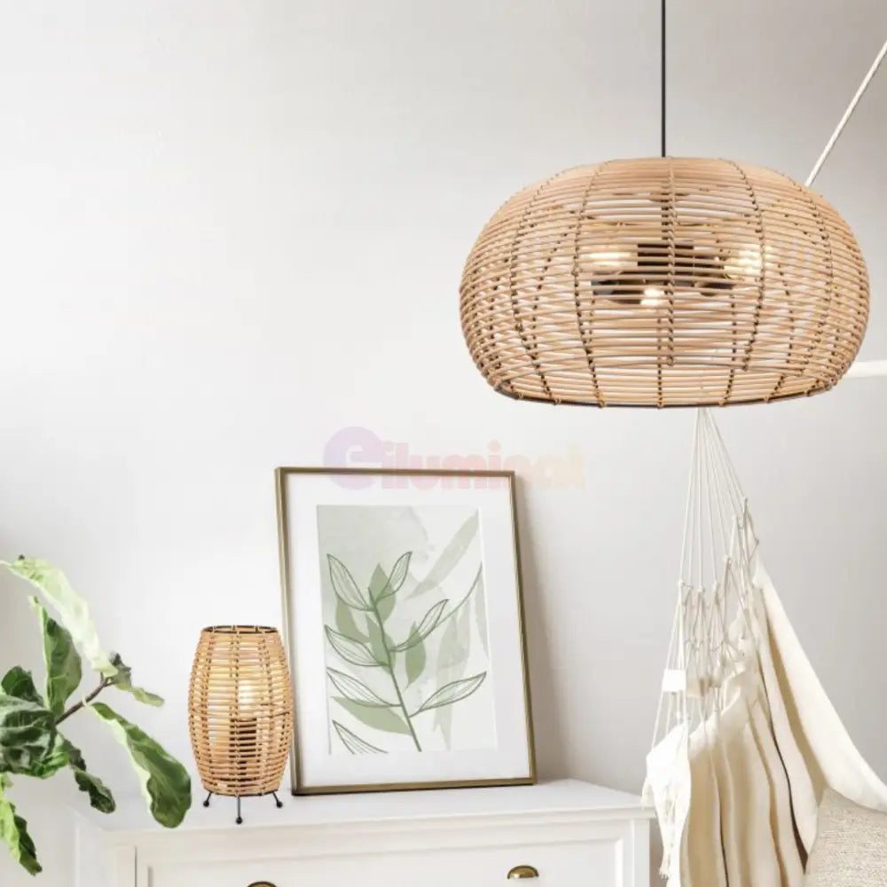 Pendul INGA Wood 3xE27 NEAGRA Lighting Fixtures