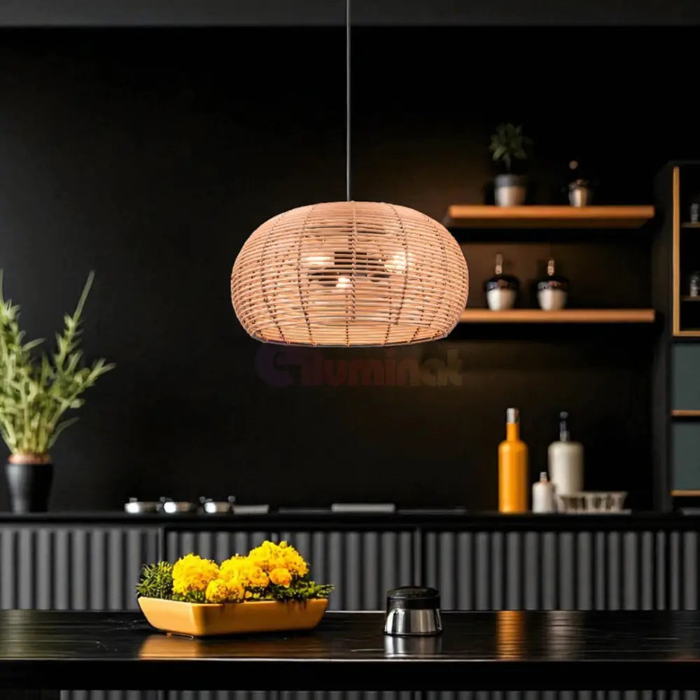 Pendul INGA Wood 3xE27 NEAGRA Lighting Fixtures