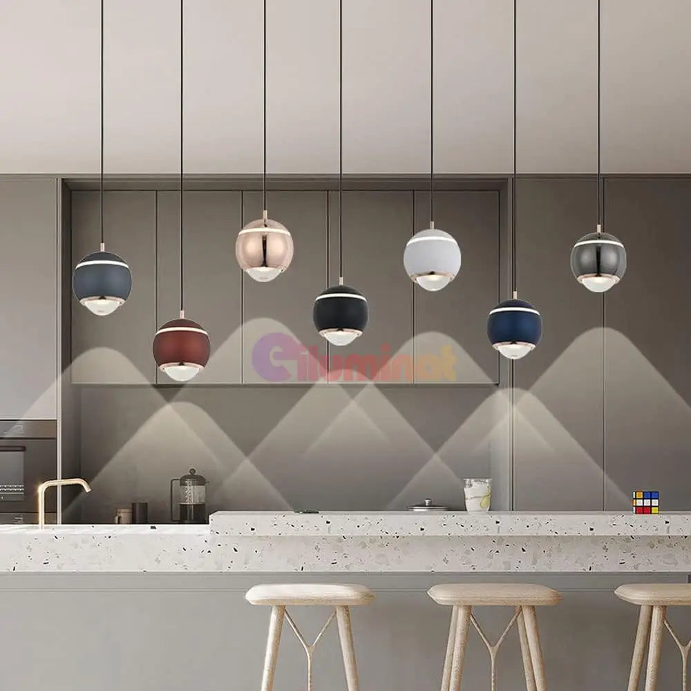Pendul LED 12W S10 Black Reglabil Pull UP/DOWN NEAGRA / 10CM led ceiling light