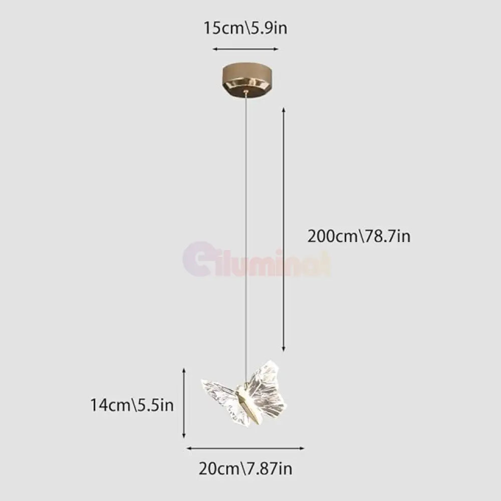 Pendul LED Gold Butterfly 12W AURIE / NORDIC Lighting Fixtures