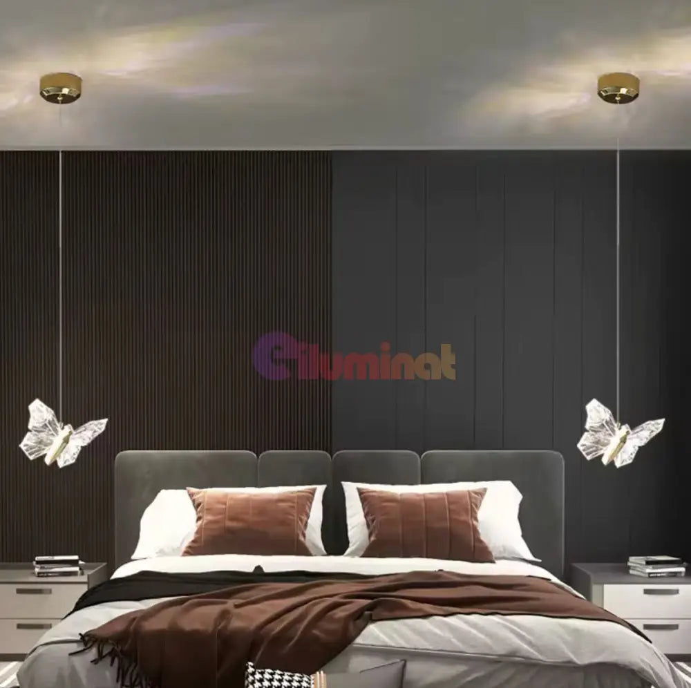 Pendul LED Gold Butterfly 12W AURIE / NORDIC Lighting Fixtures