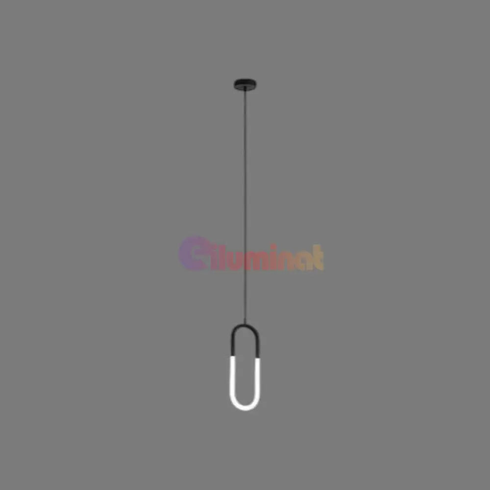 Lustra LED Suspendata HALO Black Echivalent 140W SUSPENDATE / NEAGRA / 100CM led ceiling light