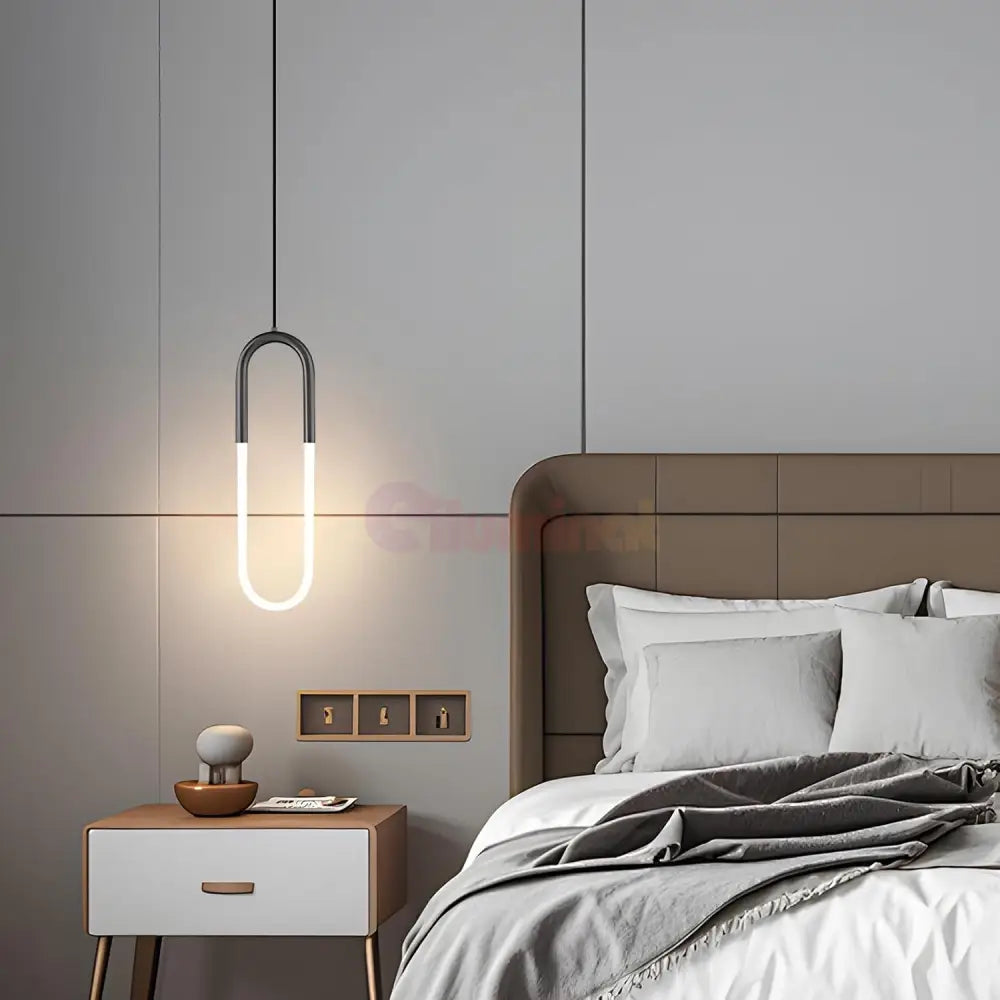 Pendul LED HALO Black Echivalent 140W MINIMALIST DESIGN / NEAGRA led ceiling light