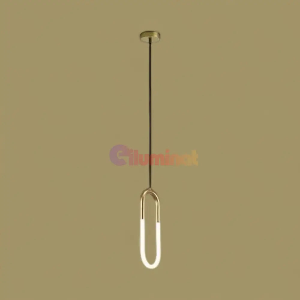 Lustra LED Suspendata HALO Gold Echivalent 140W SUSPENDATE / AURIE / 100CM led ceiling light
