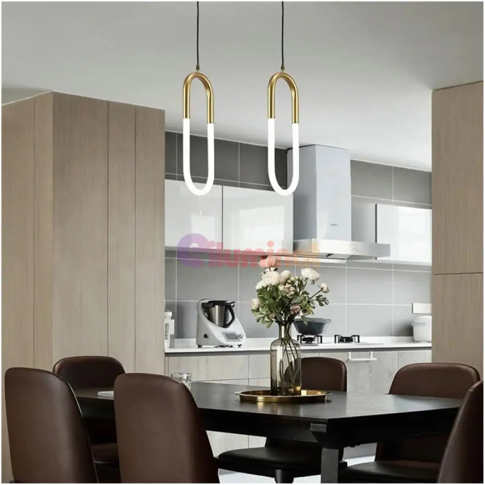 Lustra LED Suspendata HALO Gold Echivalent 140W SUSPENDATE / AURIE / 100CM led ceiling light