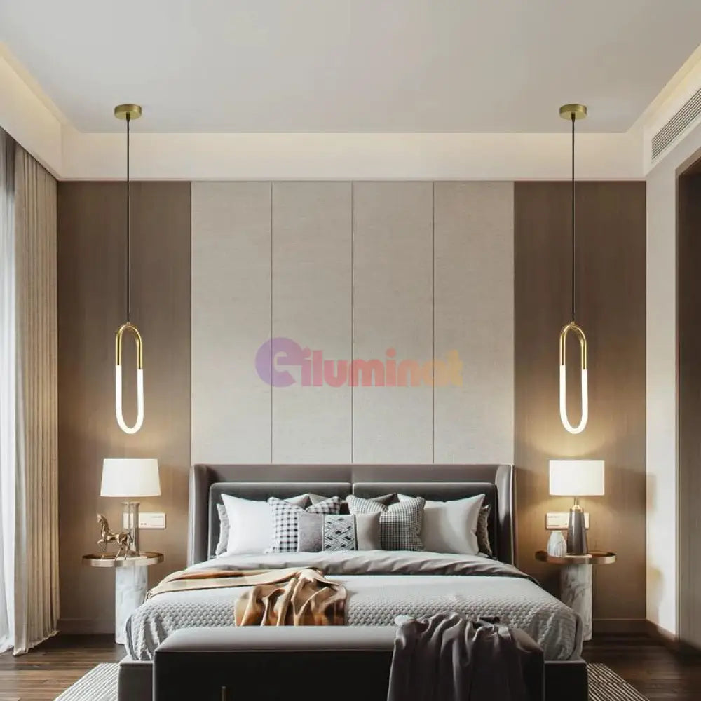 Lustra LED Suspendata HALO Gold Echivalent 140W SUSPENDATE / AURIE / 100CM led ceiling light