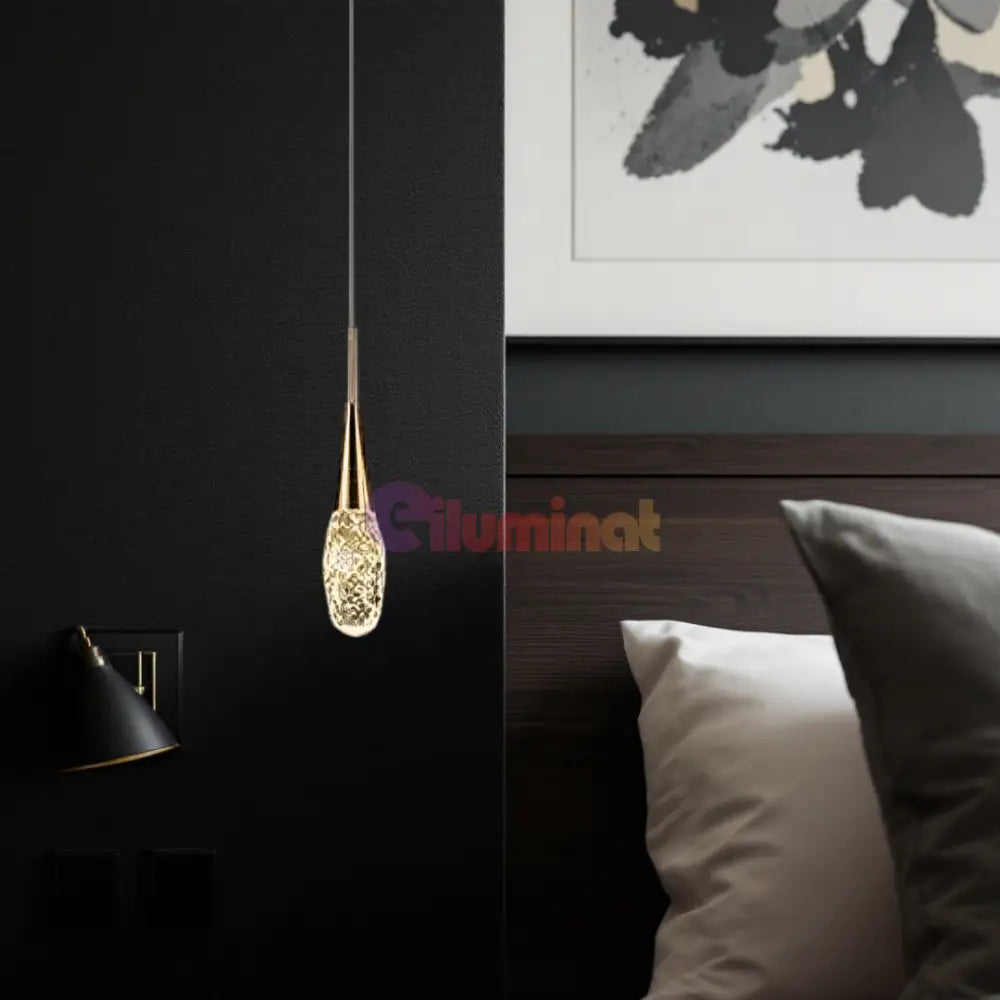 Lustra LED Cristal Golden Drop AURIE / NORDIC Lighting Fixtures