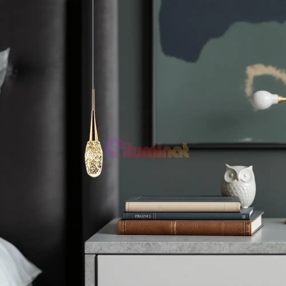 Lustra LED Cristal Golden Drop AURIE / NORDIC Lighting Fixtures