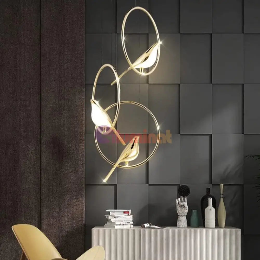 Pendul Led Luxury Golden Swallow Lighting Fixtures