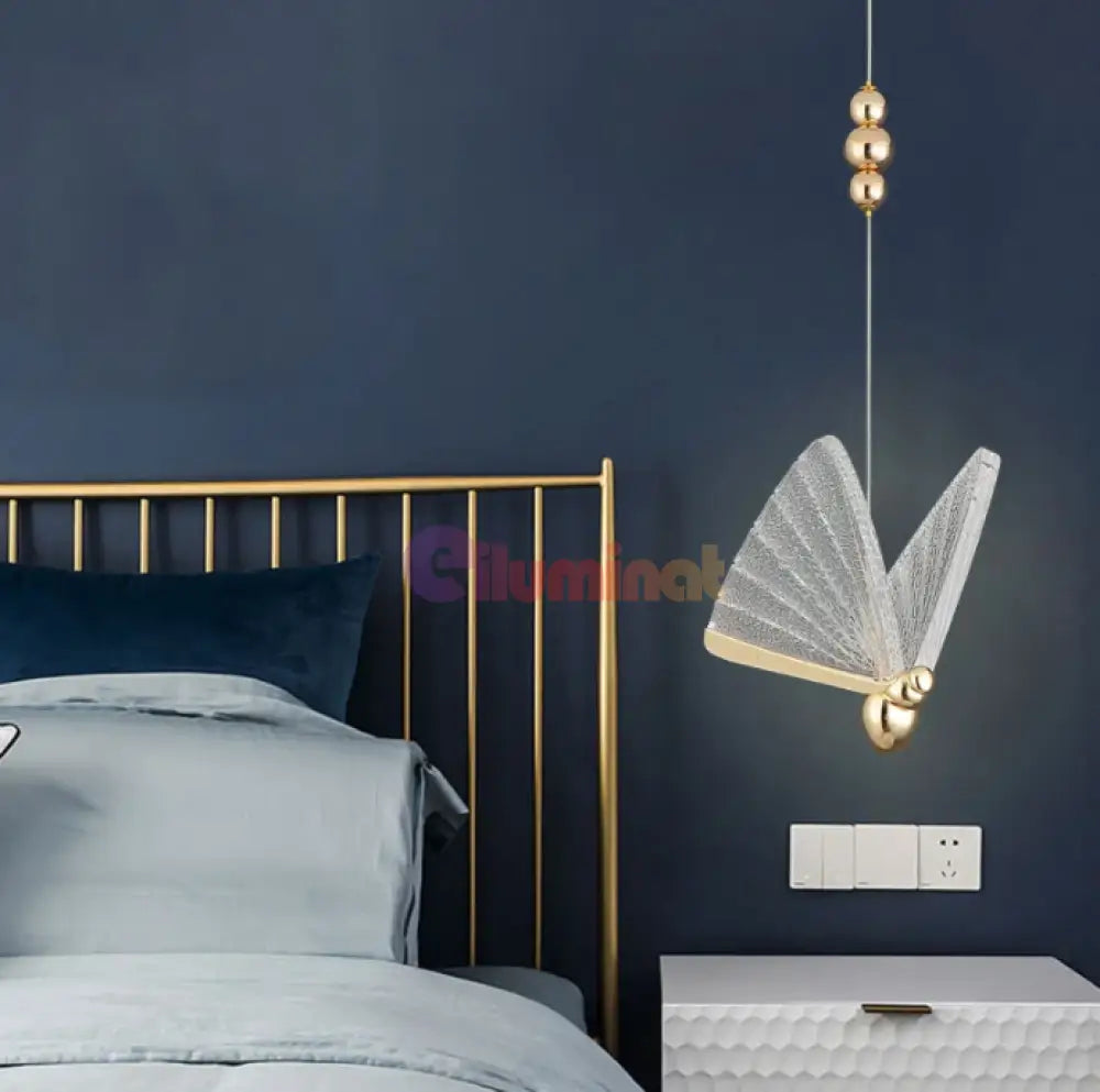 Pendul Led Modern Nordic Butterfly Gold Lighting Fixtures