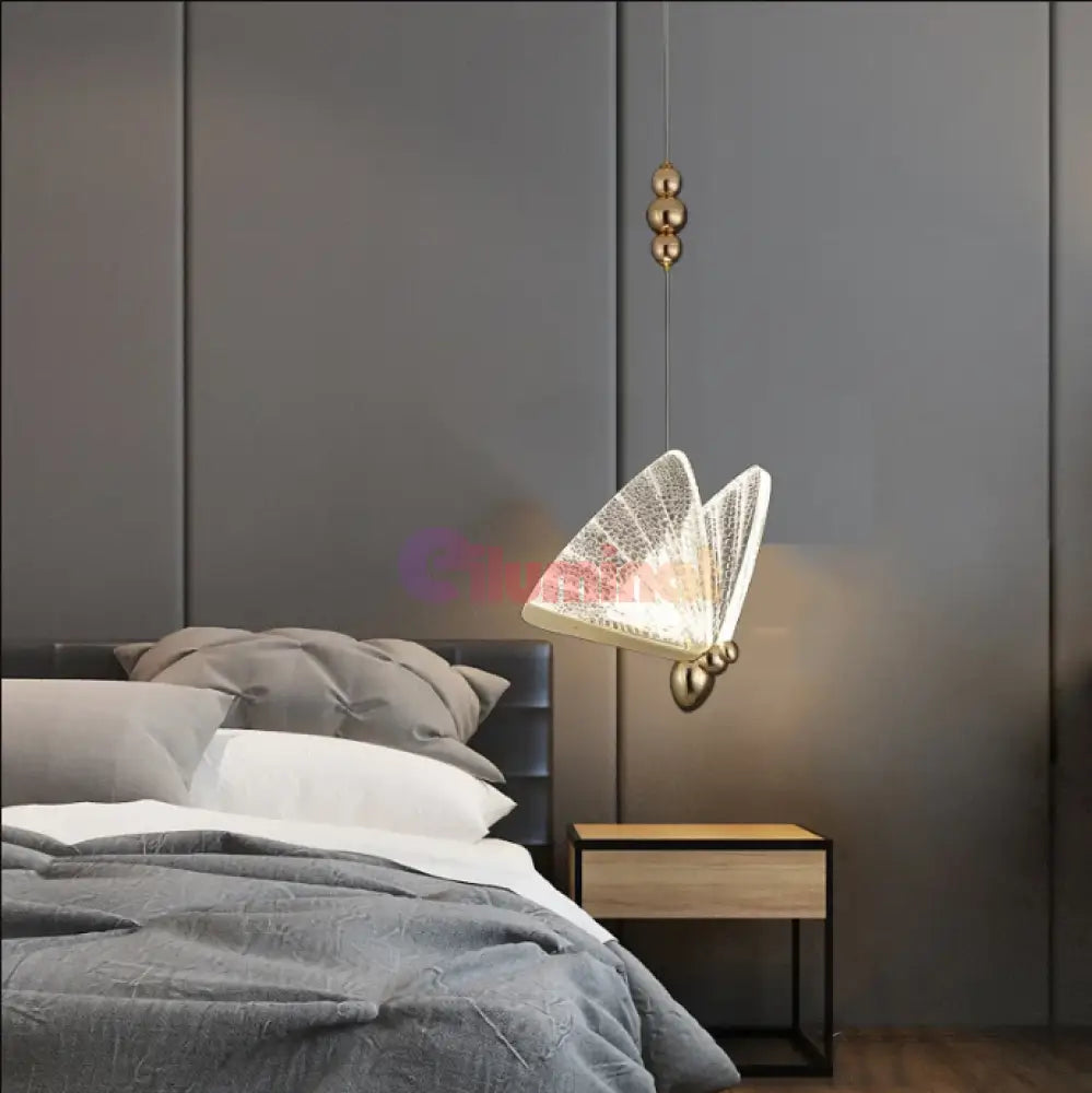 Pendul Led Modern Nordic Butterfly Gold Lighting Fixtures