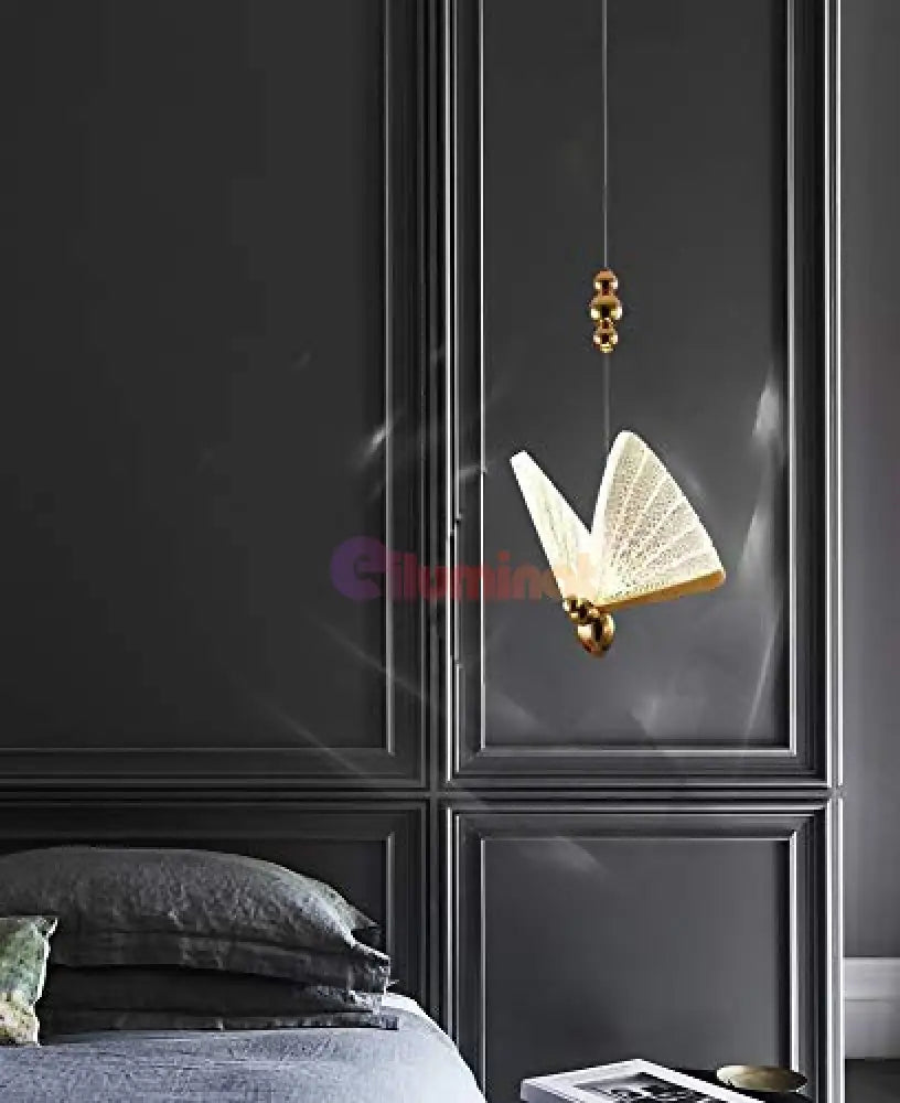 Pendul Led Modern Nordic Butterfly Gold Lighting Fixtures