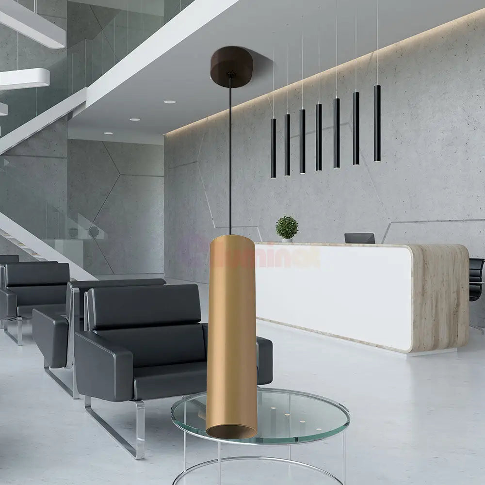 Pendul Metalic Beta 1Xgu10 Gold Lighting Fixtures