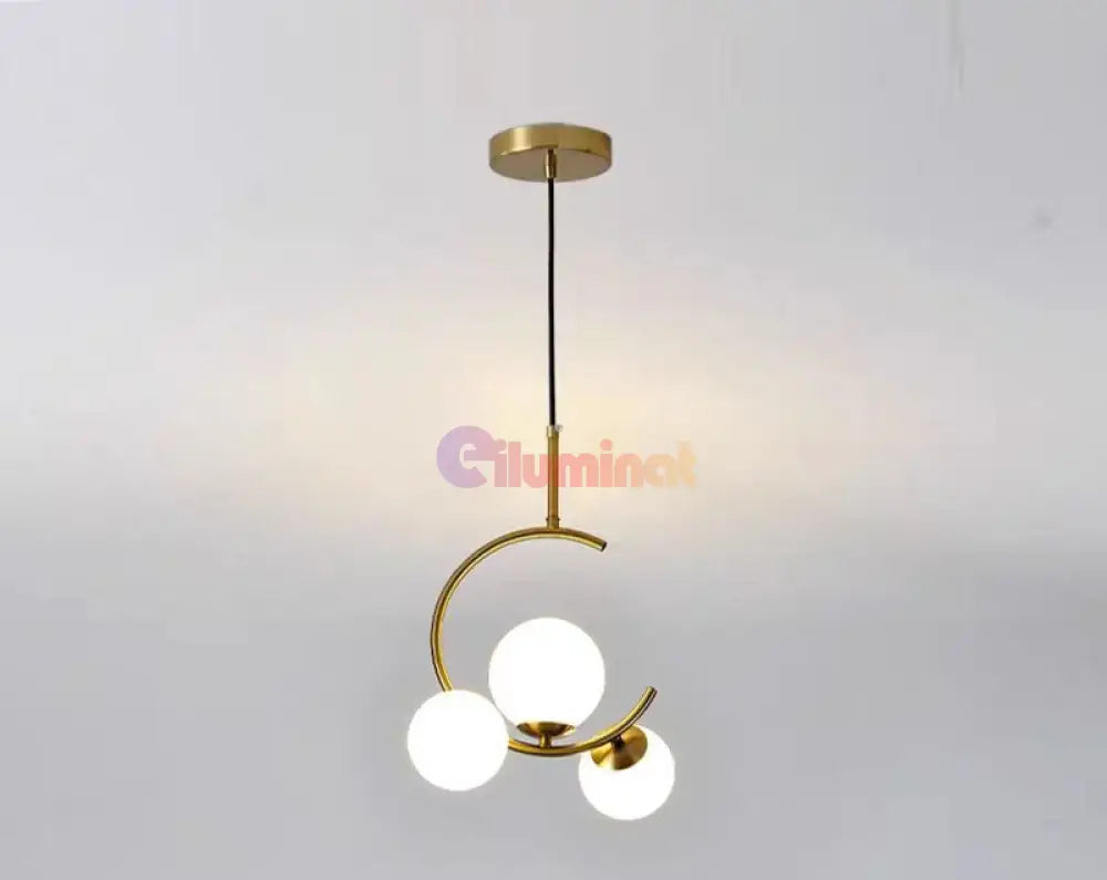 Pendul Nordic 3X E27 Golden Buds Lighting Fixtures