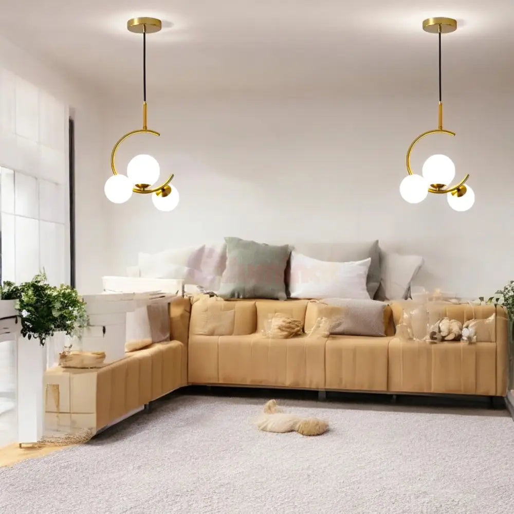 Pendul Nordic 3X E27 Golden Buds Lighting Fixtures