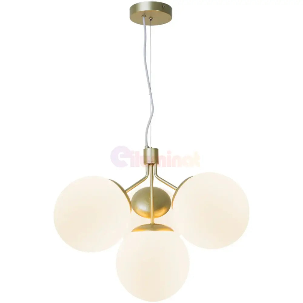 Pendul Nordic Abajur Mat 4xE27 Gold AURIE / NORDIC Lighting Fixtures