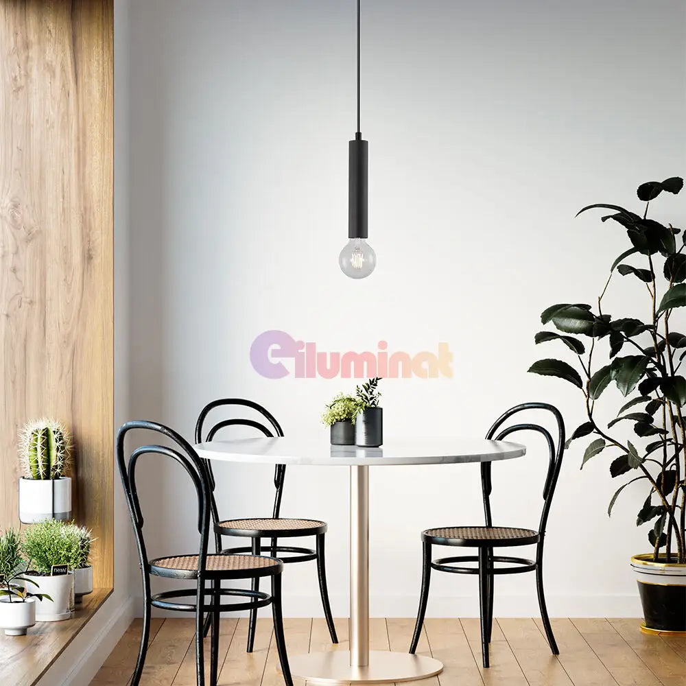 Pendul Nordic Cilindric Exquisite Black 1xE27 NEAGRA / NORDIC Lighting Fixtures