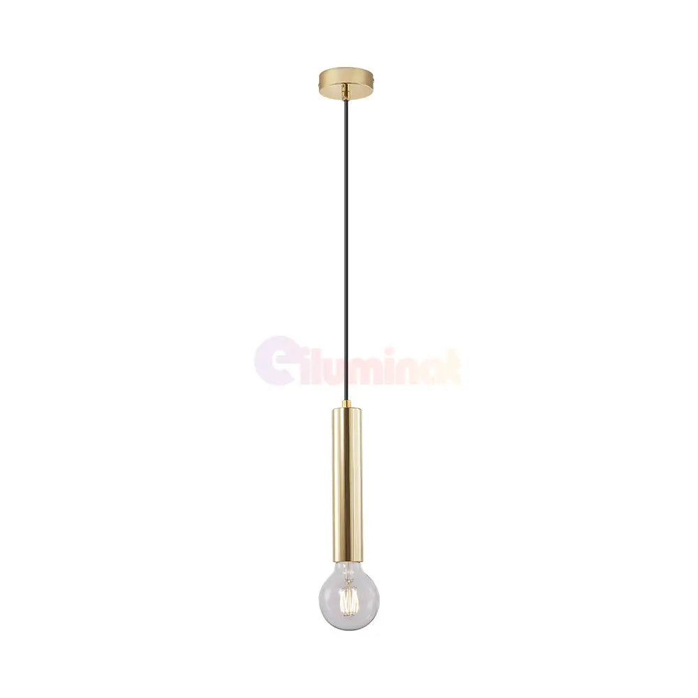 Pendul Nordic Cilindric Exquisite Golden 1Xe27 Lighting Fixtures