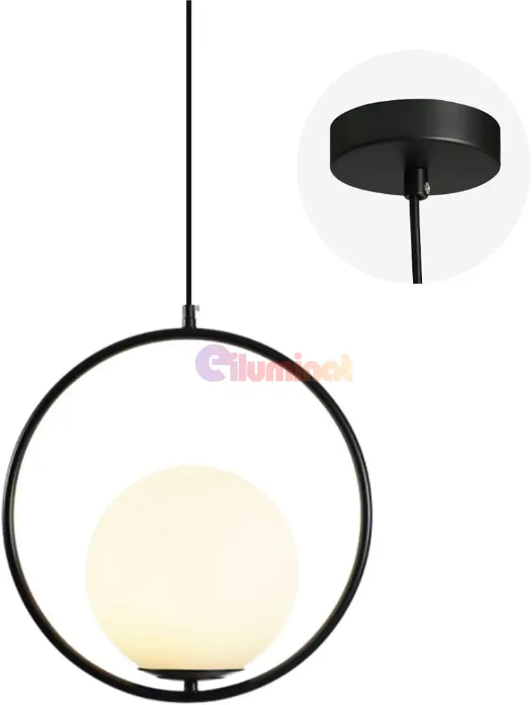 Pendul Nordic Full Moon Black NEAGRA / NORDIC Lighting Fixtures