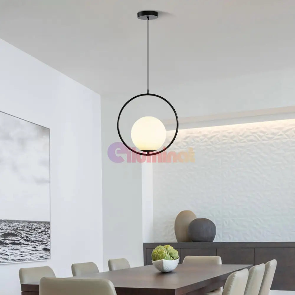 Pendul Nordic Full Moon Black NEAGRA / NORDIC Lighting Fixtures