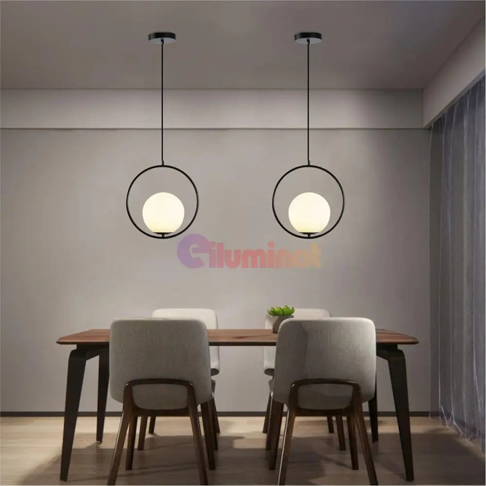 Pendul Nordic Full Moon Black NEAGRA / NORDIC Lighting Fixtures