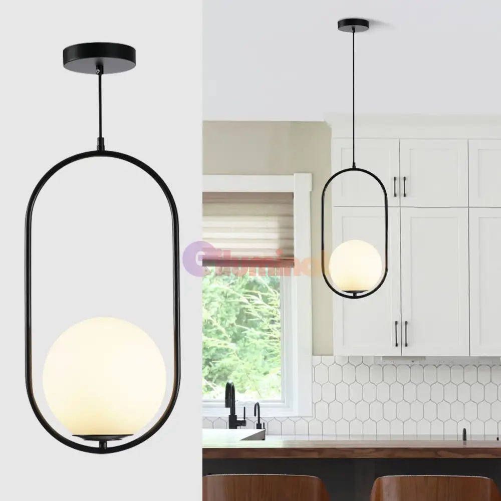 Pendul Nordic Half Moon Black NEAGRA / NORDIC Lighting Fixtures