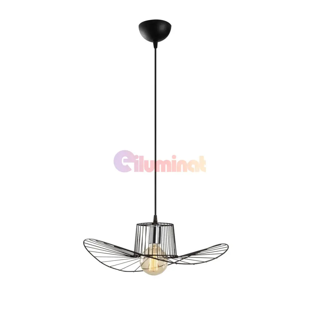 Pendul Nordic Sombrero Negru Dx1021-400 Lighting Fixtures