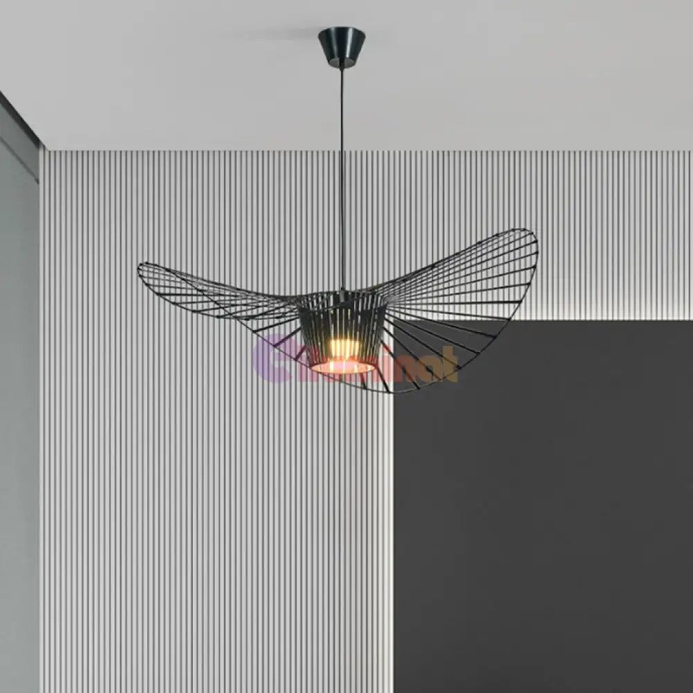 Pendul Nordic Sombrero Negru Dx1021-400 Lighting Fixtures