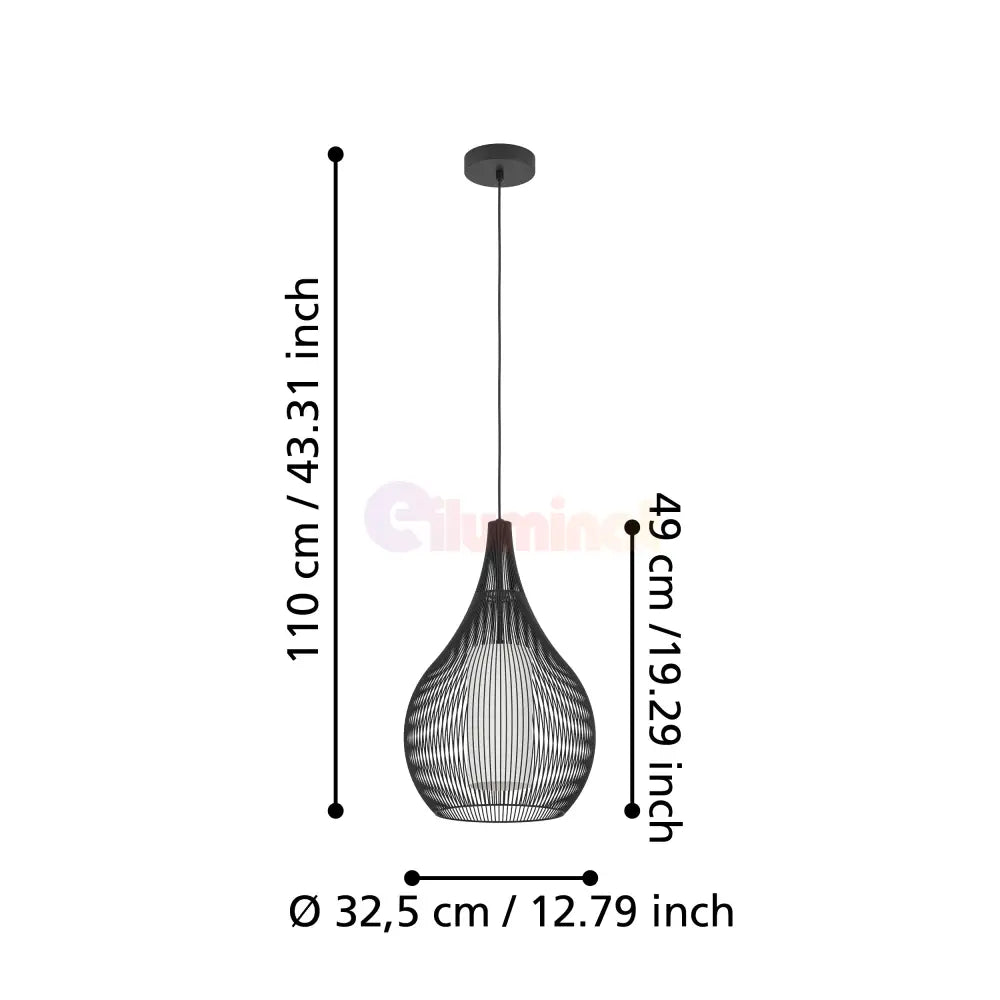 Pendul RAZONI 1 White 110CM ALBA / ABAJUR Lighting Fixtures