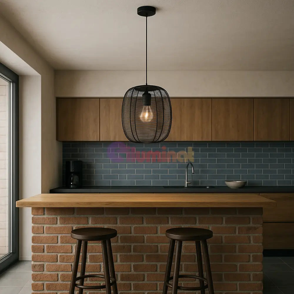 Pendul RINROE Black 110CM NEAGRA / ABAJUR Lighting Fixtures