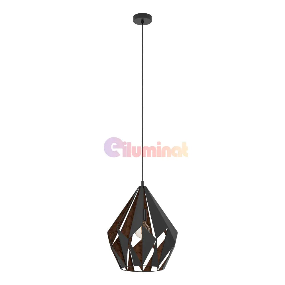 Pendul Vintage CARLTON 1 150CM Eglo NEAGRA / VINTAGE SI RETRO DESIGN Lighting Fixtures