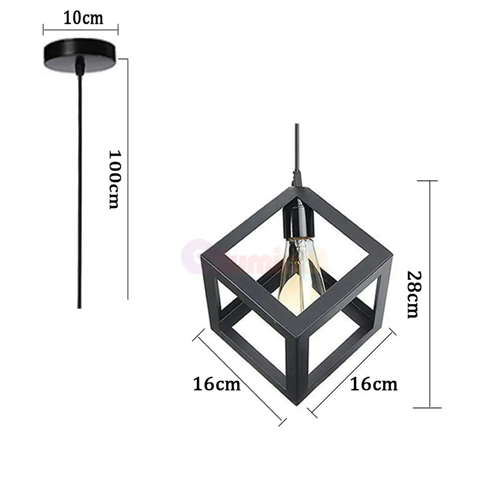 Pendul Vintage E27 Cub Lighting Fixtures