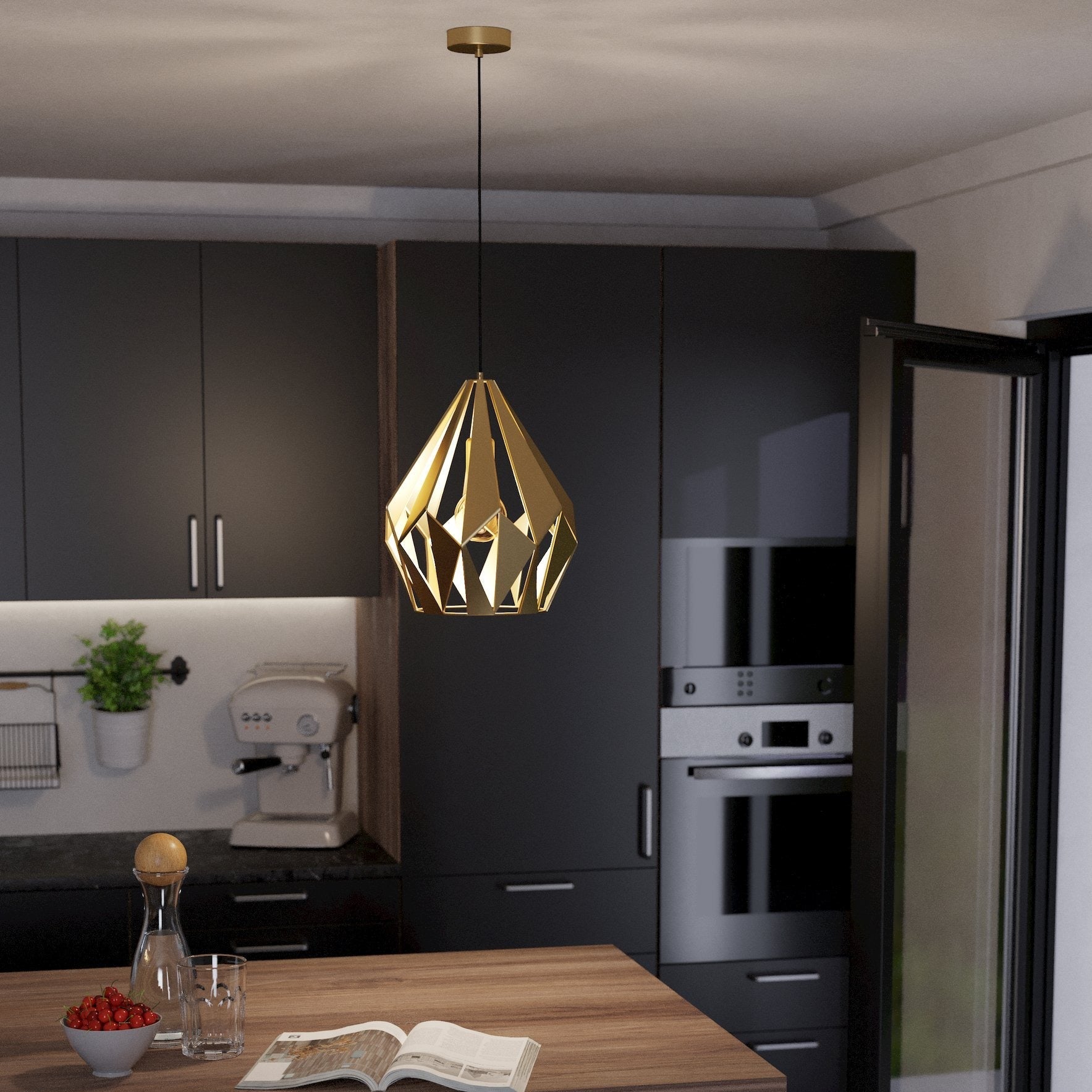 Pendul vintage EGLO CARLTON 43814 ARGINTIU / VINTAGE SI RETRO DESIGN Lighting Fixtures