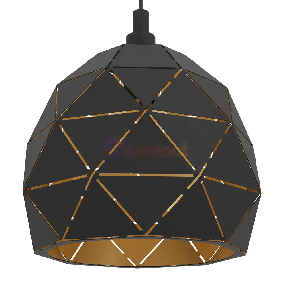 Pendul Vintage Mini ROCCAFORTE 110CM Eglo NEGRU + AURIU / VINTAGE SI RETRO DESIGN Lighting Fixtures