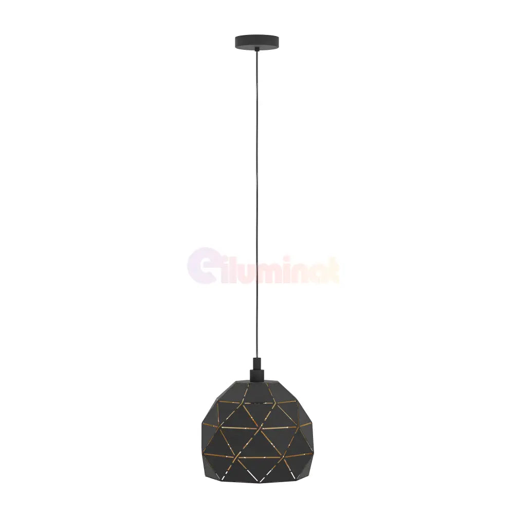 Pendul Vintage Mini ROCCAFORTE 110CM Eglo NEGRU + AURIU / VINTAGE SI RETRO DESIGN Lighting Fixtures