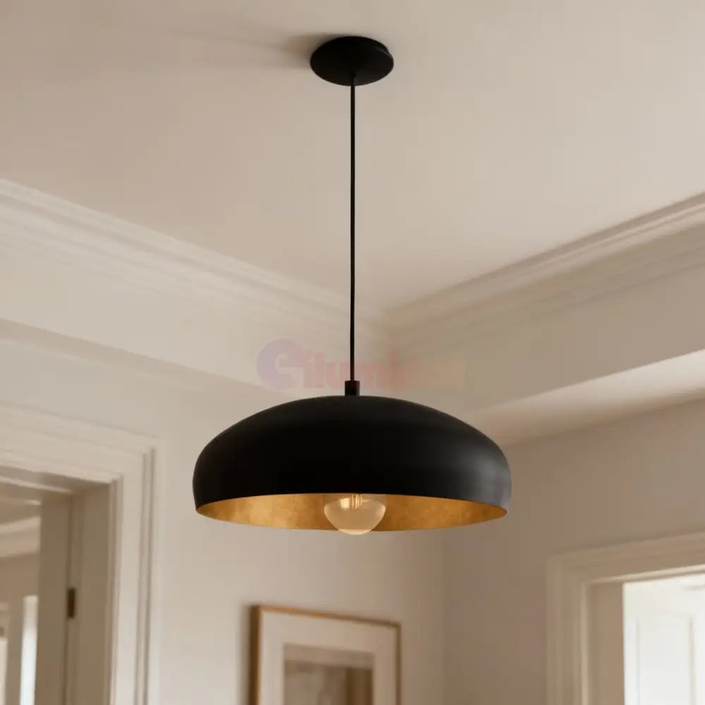 Pendul Vintage MOGANO 1 Black & Gold 110CM Eglo NEAGRA / VINTAGE SI RETRO DESIGN Lighting Fixtures