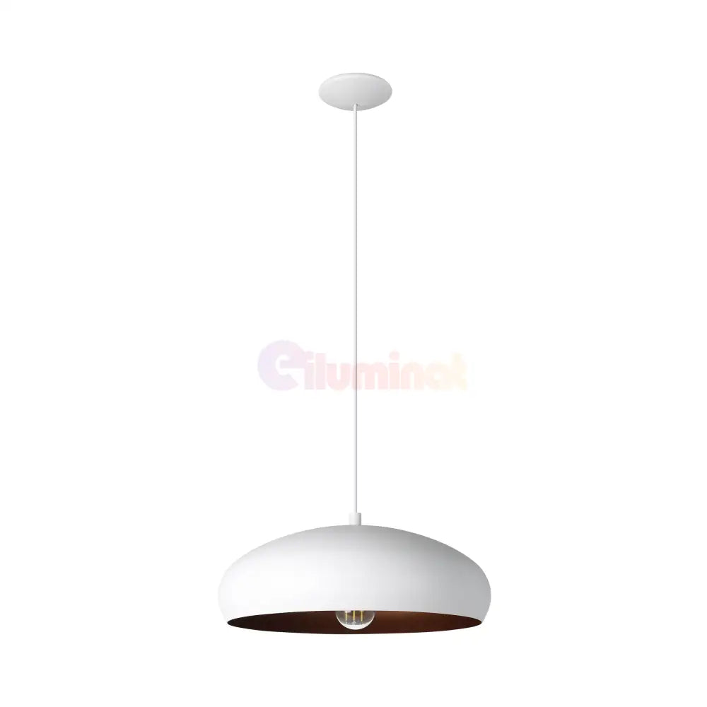 Pendul Vintage MOGANO 1 White & Gold 110CM Eglo ALBA / VINTAGE SI RETRO DESIGN Lighting Fixtures