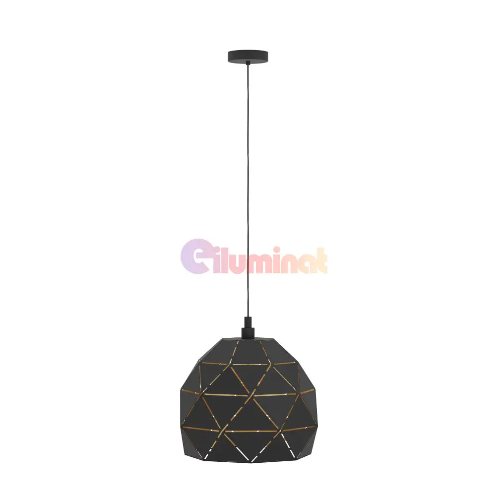 Pendul Vintage ROCCAFORTE 110CM Eglo NEGRU + AURIU / VINTAGE SI RETRO DESIGN Lighting Fixtures