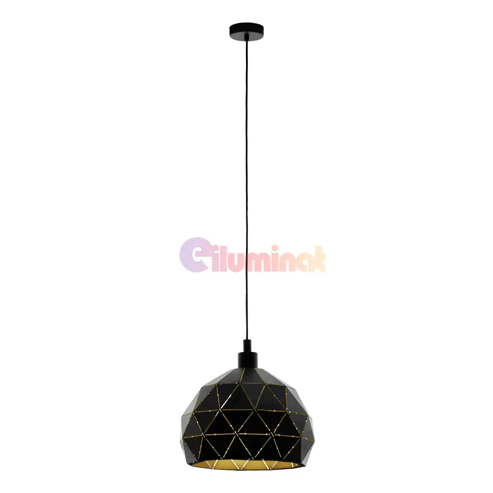 Pendul Vintage ROCCAFORTE 110CM Eglo NEGRU + AURIU / VINTAGE SI RETRO DESIGN Lighting Fixtures